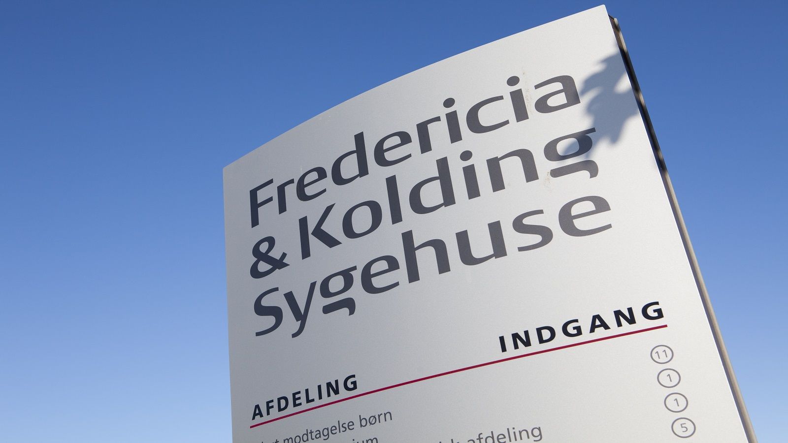 Fredericia og Kolding Sygehuse skilt