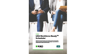 Miniature af forsiden på "UKG Workforce Ready Scheduler" faktaark