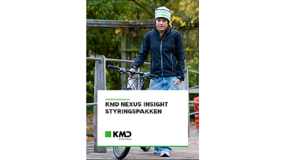 Miniature af forsiden på "KMD Nexus Insight styringspakken" brochure