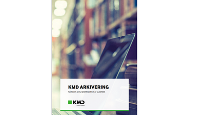 Miniature af forsiden på KMD Arkivering produktblad