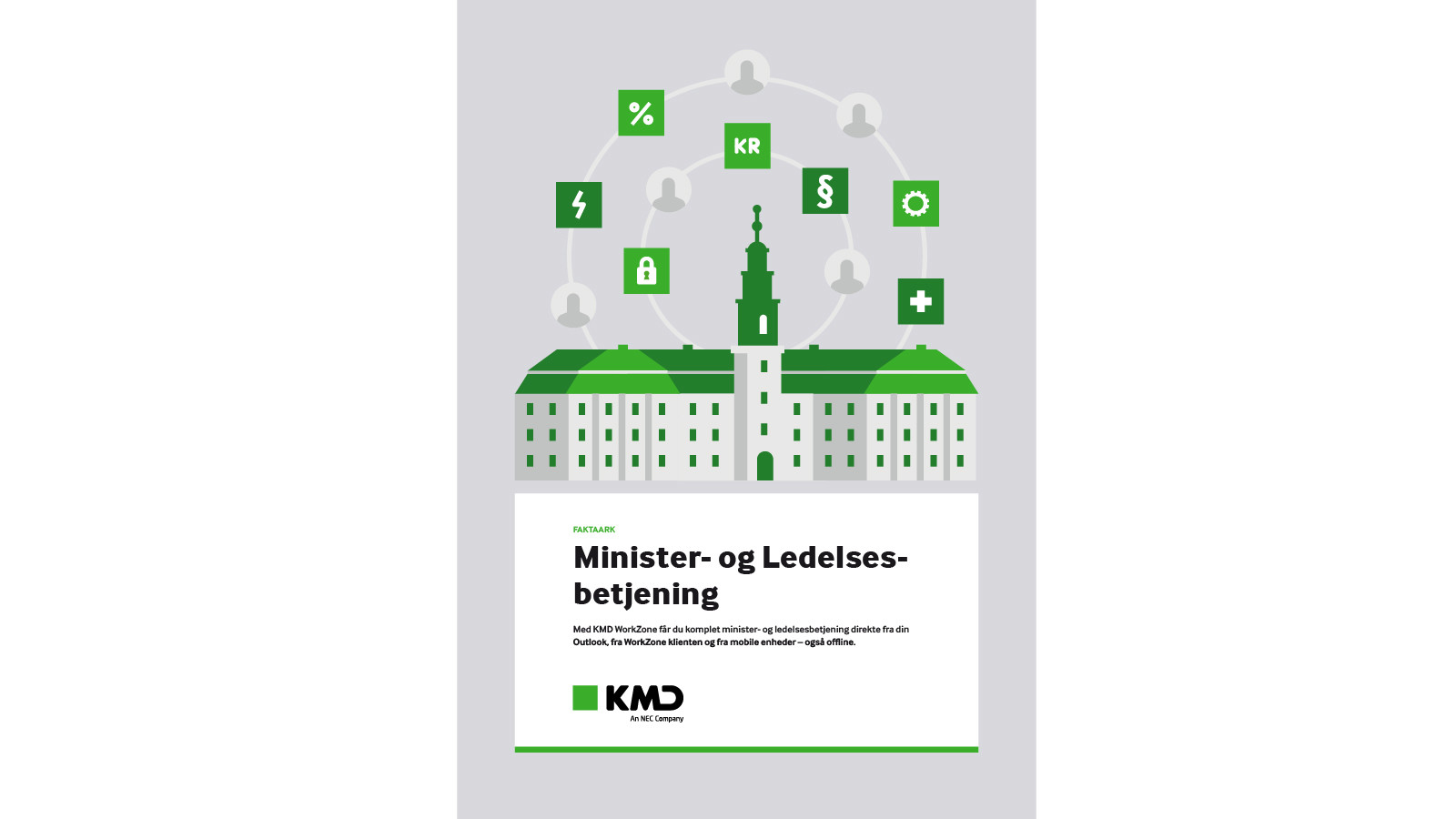 Miniature af forsiden på "Minister- og Ledelsesbetjening" faktaark